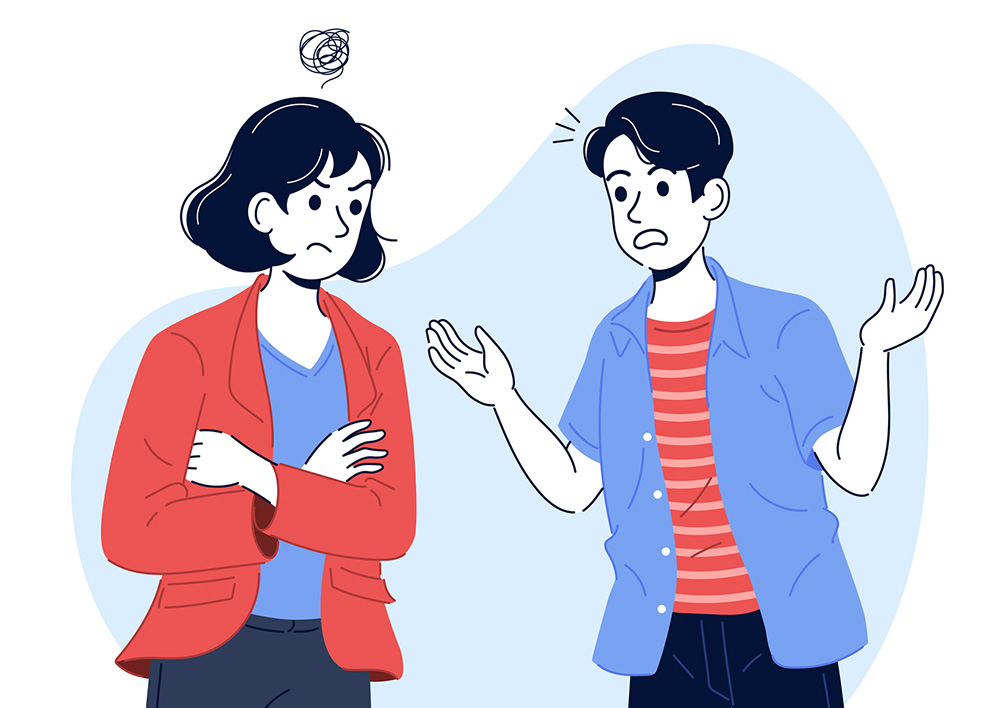 Don´t argue or debate.